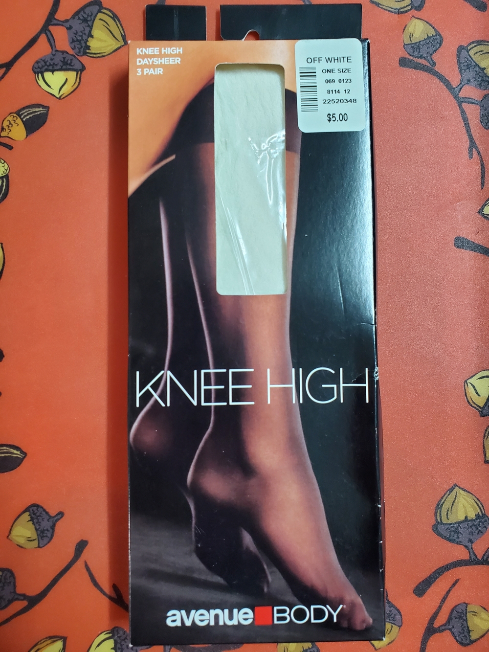 Off White Knee Highs 3 Pair. 10-13